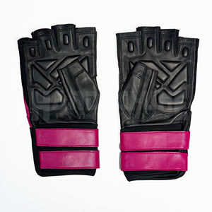 Gants de musculation respirants de qualité supérieure, durables, en PU, à demi-doigts, avec sangle de poignet réglable, pour la salle de sport et les sports - Product Image 1