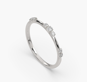 <b>Dainty</b> 14KT Gold Vintage Engagement Wedding Lab Diamond <b>Ring</b> Minimalist Jewelry Everyday Wear Gift Women Modern Elegant Design - Product Image 4