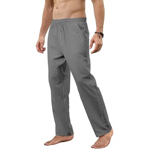 Pantalon de survêtement décontracté pour homme en polyester/coton, écologique, coupe ample, respirant, grande taille, streetwear, fitness, poids lourd - Product Image 6