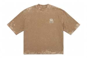 GYM ACTIVE ENTERPRISES Acis Wash Camiseta Oversize de Hombros Caídos para Hombre, de Corte Holgado, Manga Corta, Tejida, con Estampado Personalizado - Product Image 4