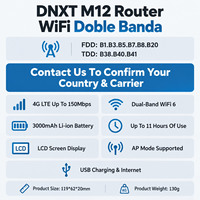 Router WiFi Portabel DNXT 4G WiFi6 Mifi Pocket WiFi 2.4G & 5.8G Mifi Router 4G dengan Mode Sim AP Perangkat WiFi Saku 4G untuk Perjalanan