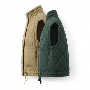 Chaqueta Varsity de Satén de Algodón para Mujer, Lavada, Transpirable, Sin Mangas, con Cremallera y Cuello Vuelto, Estilo Casual de Primavera, Venta al por Mayor - Product Image 5