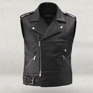 Chaleco de Motociclismo Profesional de Cuero, Protector, Talla Grande, Impermeable y Transpirable para Hombre, Equipo de Motocicleta 2026, Hecho en Pakistán - Product Image 4