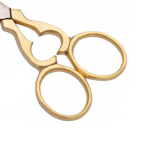 Nuevas Tijeras de Bordado de Lujo con Baño de Oro Parcial, Tijeras de Corte Afiladas de Punta Fina, Tijeras Industriales de Acero Inoxidable Suave - Product Image 5