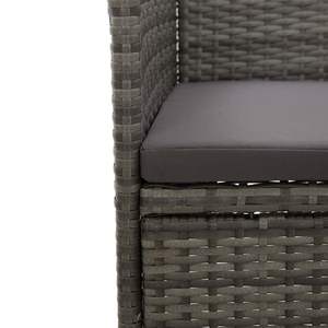 2 pz sedie da pranzo con Patio in Rattan in grigio - Product Image 6