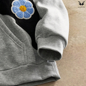 Sudaderas con Capucha Oversize para Hombre, Sudaderas de Moda con Logotipo Personalizado, Proveedor OEM/ODM, Sudadera Casual de Punto con Estampado de Parches para Hombre - Product Image 3