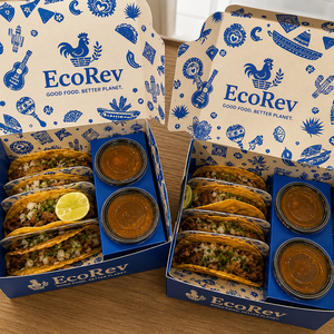 Cajas de Papel Biodegradables Ecológicas Cuadradas para Pastelería, Tacos de Birria, Cajas Desechables para Restaurante, Personalizadas al por Mayor - Product Image 6