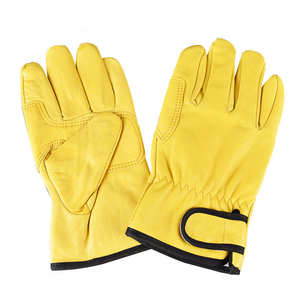 Fabricants directs d'usine, gants de travail en cuir de qualité supérieure, couleurs et designs demandés par les clients, gants de travail en cuir résistants. - Product Image 4