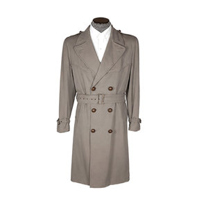 Gabardina de Primera Calidad con Cinturón Ajustable y Bolsillos Profundos, Reproducción de Gabardina Clásica - Product Image 1