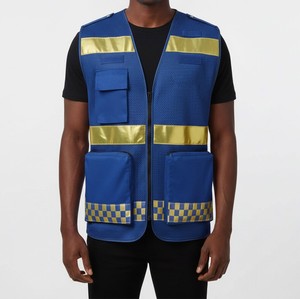 Gilet de sécurité réfléchissant personnalisé, gilet de travail haute visibilité avec bande réfléchissante pour les travailleurs industriels - Product Image 4