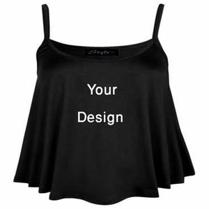 เสื้อกล้ามคอวีลูกไม้แฟชั่นใหม่สำหรับผู้หญิง ผ้าฝ้ายแท้ 100% สีพื้น สวมใส่สบาย ราคาขายส่งจากบังกลาเทศ - Product Image 2