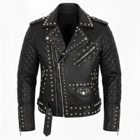 Veste en cuir d'hiver pour homme de haute qualité avec strass, style motard brillant, manches longues, fermeture éclair sur le devant, manteau de mode urbaine