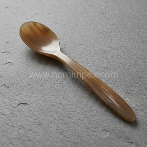 Cucharas Clásicas Hechas a Mano de Cuerno de Búfalo Natural para Té, Café y Postres - Product Image 6