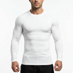 Athletic Rash Guard <b>T</b> <b>Shirt</b> Breathable Compression Sportswear for Fitness Boxing and <b>Swimming</b> wear - Product Image 1