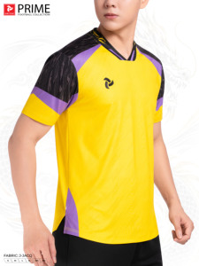 Camiseta de Fútbol PRIME de Just Play, Cuello en V, Elástica en 4 Direcciones, Transpirable, Absorbe la Humedad, Secado Rápido, Diseño J-JACQ con Bloques de Color - Product Image 2