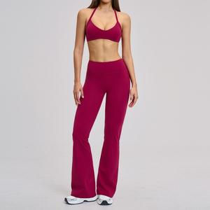 Custom Yoga <b>Clothing</b> Set Polyester/Cotton Breathable Quick Dry Sports Bra Leggings OEM ODM Private Label Wholesale Manufacturer - Product Image 1