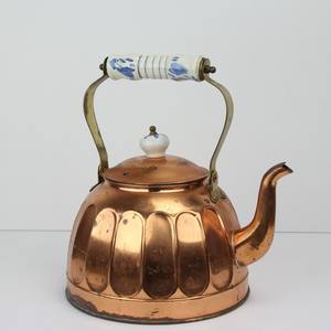 Tetera Tradicional de Cobre, Tetera Vintage de Cobre para Hervir Agua, Té, Café, para Estufa, Cocina, Hogar - Product Image 3