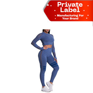 Ensembles de yoga très demandés et très vendus, kits sans couture vierges assortis, vêtements de boutique en gros, ensembles de yoga, tenues de sport personnalisées - Product Image 1