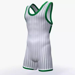 Professional Wrestling Singlet Compression <b>Athletic</b> Gym Vest Men Wrestling Training Singlet - Product Image 2