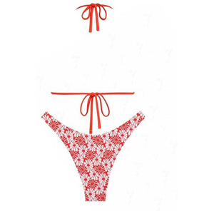 <b>Women</b> Swimming Wear <b>Bikini</b> Set Custom Made Ladies <b>High</b> Quality Latest Designs Solid Design Swim Suits <b>High</b>-<b>Waisted</b> with 4 Way - Product Image 2