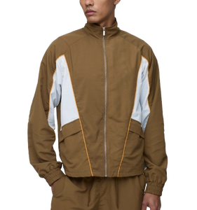 Chaqueta cortavientos de verano para hombre, talla grande, informal, ligera, impermeable, con cremallera. - Product Image 3