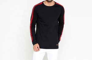 T-shirt Homme 100% Coton Tricoté à Manches Longues, Nouvelle Collection 2026, Haute Qualité, Sur Mesure, Tissage Rapide, Écologique et Tendance - Product Image 4