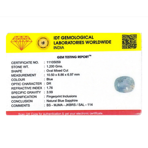 Loose 6 Carat Sky Blue Sapphire Gemstone Excellent Diamond Cut 11mm X 20mm Heat Treated for Fine Jewelry - Product Image 4