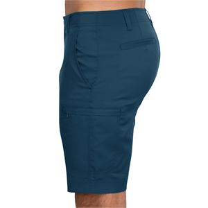 Pantalones cortos de golf con logotipo personalizado para hombre, patrón sólido, lona de poliéster impermeable medio, híbrido, informal, con bolsillos incluidos - Product Image 3