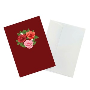 Handmade Roses Flower 3D Pop Up <b>Card</b> Vietnam Wholesale Souvenir Special 3D Handmade Greeting <b>Card</b> Customized Exclusive Design - Product Image 6