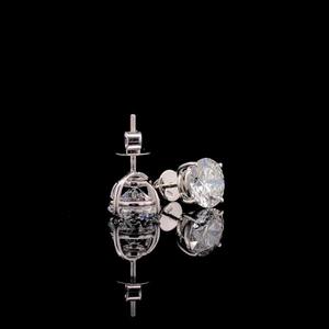 Pendientes de Oro de 14K con Diamante Cultivado en Laboratorio, Certificados por IGI, 2 Ct, Regalo de Aniversario de Bodas para Mujer - Product Image 3