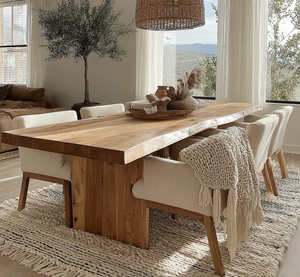 High Quality <b>Wooden</b> Dining <b>Table</b> Set Epoxy South American Walnut <b>Solid</b> Wood <b>Table</b> Unique Dining <b>Table</b> - Product Image 4