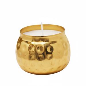 Vente en gros de petits pots à bougies ronds en métal martelé argenté, style moderne pour la décoration intérieure, porte-bougies votives et à tealight, en promotion - Product Image 4