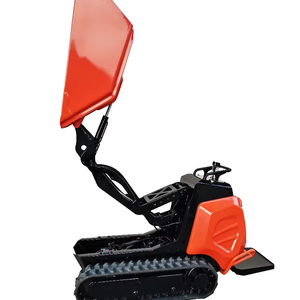 Compact Crawler Mini <b>Dumper</b> Hydraulic Tipping Carrier 700kg Payload 90HP Diesel <b>Track</b> Hauler for Construction Landscaping - Product Image 1