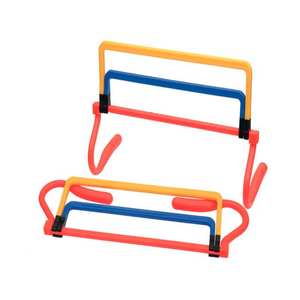 Fabricant indien de haies d'agilité réglables 3-en-1 en PVC, multi-niveaux, très vendues, pour l'entraînement de vitesse au football - Product Image 1