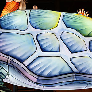 중국 전통 등불 축제 해양 동물 동물원 장식 만화 동물 천 거북이 등불 - Product Image 3