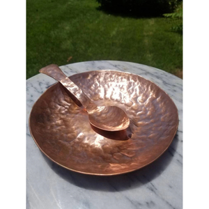 Tazón para Mezclar de Alta Calidad, Tazón Grande de Cobre Martillado para Servir Alimentos y Frutas, Utensilios de Cocina, Forma Redonda, Cobre - Product Image 3