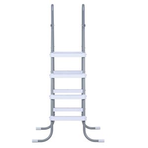Escalera de piscina de acero de 4 peldaños con estructura en A para spa exterior, capacidad de 300 lb, escalones de entrada/salida para paredes de 48 pulgadas de altura - Product Image 1