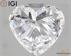 Diamant de laboratoire CVD en forme de cœur, certifié IGI, 1,50 carat, couleur D, clarté VVS1, parfait pour une bague de fiançailles - Product Image 5