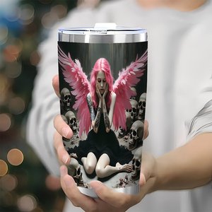 Stainless Steel Tumbler 20oz <b>Double</b> <b>Wall</b> Thermal Insulated Travel <b>Mug</b> For Camping And Outdoor Use - Product Image 3