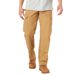 Men's Khaki <b>Cargo</b> <b>Work</b> <b>Pants</b> Multi Pocket Durable Utility Trousers Abrasion Resistant Industrial Wear - Product Image 1