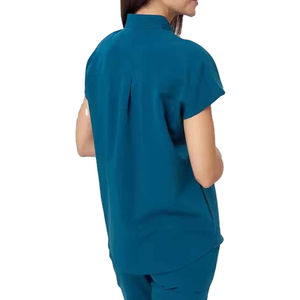 Uniformes de Hospital, Uniformes Médicos, Traje de Enfermera de Manga Larga con Cierre Corto, Nuevo Color, Traje Quirúrgico Elástico para Mujer - Product Image 6