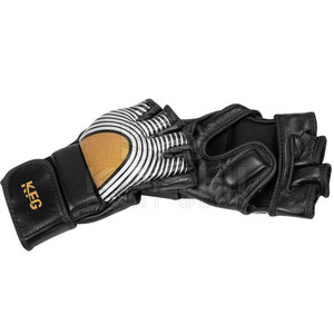 Guantes de Piel para Kick Boxing y MMA de Grado Profesional, Correa de Muñeca Ajustable, Diseño Transpirable que Absorbe la Humedad para Mayor Comodidad - Product Image 4