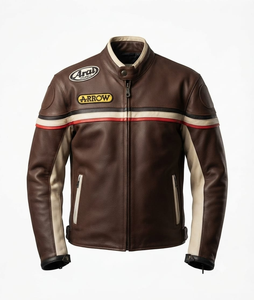 Men's Genuine Cowhide Leather <b>Racing</b> <b>Jacket</b>/Chaquetta Premium Motorbike Riding Gear for <b>Racing</b> with Hump Made To Measure CE - Product Image 1