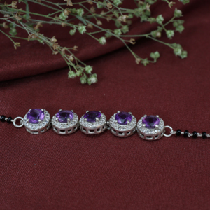 925 Sterling Silver <b>Amethyst</b> Bead <b>Bracelet</b> for Women Sterling Silver Handmade <b>Bracelet</b> Wholesale Online Handmade Wholesale Bulk - Product Image 3