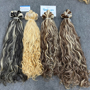 ผมต่อสีเปียโนสุดฮิต แบบซุปเปอร์ดับเบิ้ลดรอน ขายส่งผมแท้ ไฮไลท์สีเปียโน - Product Image 6