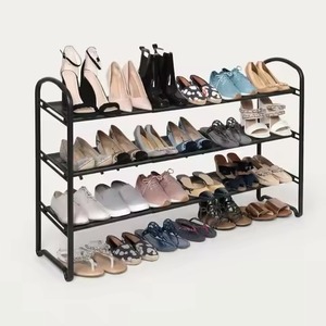 Most Trending White Metal Freestanding Shoe Rack Decorative Iron Entryway Shoe Storage Organizer Shabby Chic Home Furniture - Product Image 6