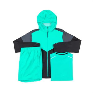 Conjunto de Chaqueta Cortavientos Técnica para Hombre, Reflectante, Ligera, Tejido Premium, Bloques de Color, Ribete en Contraste, Verano - Product Image 3