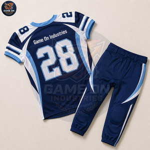 For Wholesale Rate Customized American Football Uniform Private Label Custom Logo Sublimation Polyester Jersey and Pants Sets - Product Image 6