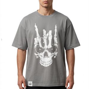T-shirt Homme Oversize Personnalisé en Coton 100% Écologique Respirant avec Impression Sérigraphique – Modèle Streetwear Lourd à Col Rond – Vente en Gros - Product Image 1