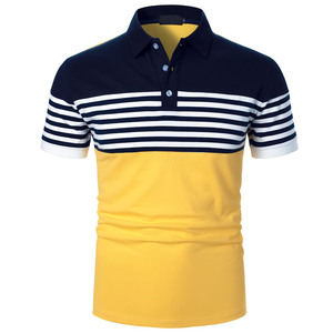 Polo en piqué de coton violet à manches courtes pour homme, couleur unie, respirant, tricoté, coupe classique, vente en gros, dernier design - Product Image 4